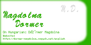 magdolna dormer business card